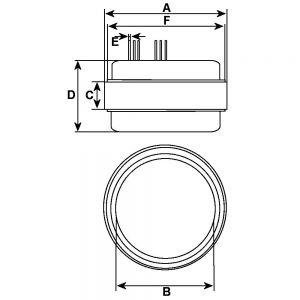 Stator d'alternateur compatible pour MITSUBISHI A383T36670 - Côtes et dimensions stator pour alternateur