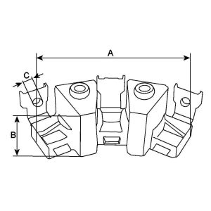 Boîtier terminal compatible pour alternateur VALEO 2542400 - Boitier terminal pour alternateur 593421	Valeo