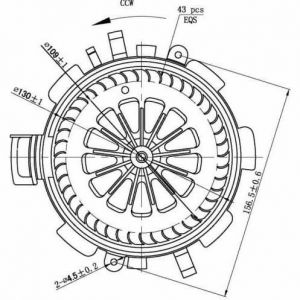 Ventilateur de chauffage de cabine compatible pour OPEL 93181459 - Ventilateur de chauffage de cabine NISSAN 7701057555