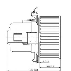 Ventilateur de chauffage de cabine compatible pour OPEL 93181459 - Ventilateur de chauffage de cabine NISSAN 7701057555