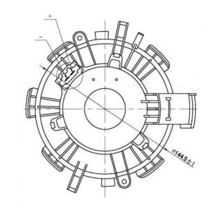 Ventilateur de chauffage de cabine compatible pour OPEL 93181459 - Ventilateur de chauffage de cabine NISSAN 7701057555