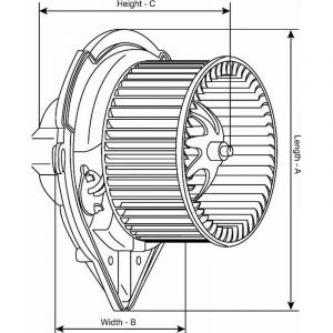 Ventilateur de chauffage de cabine compatible pour OPEL 93181459 - Ventilateur de chauffage de cabine NISSAN 7701057555