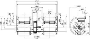 Ventilateur de chauffage compatible pour SPAL 006B4022 - vue 6