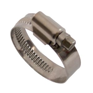Collier Import à vis bande pleine 12,2mm réglable de 140-160mm (Acier inox W4)
