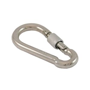 Mousqueton alpin avec sécurité Ø 10mm (Économique)