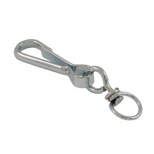 Mousqueton simplex Nickelé Longueur 30mm (Économique) - Mousqueton simplex Nickelé de 30 mm