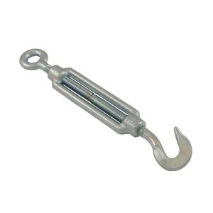 Tendeur à un anneau et un crochet cage DIN1480 M16 (Acier) - Tendeur à un anneau et un crochet supportant jusqu'à 250kg