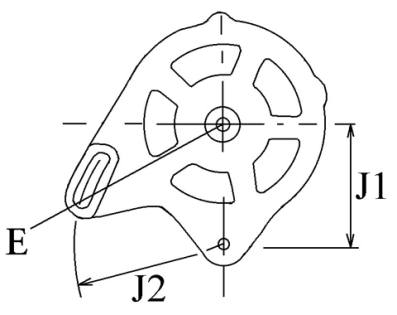 Côtes et dimensions de l'alternateur
