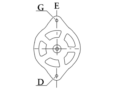 Côtes et dimensions du démarreur
