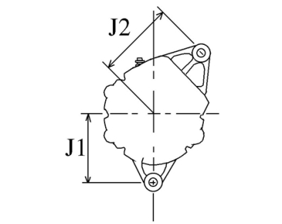Côtes et dimensions de l'alternateur