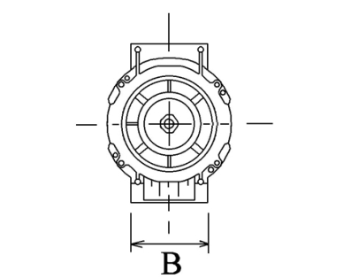 Côtes et dimensions de l'alternateur