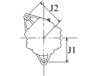 Côtes et dimensions de l'alternateur
