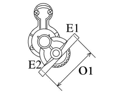 Côtes et dimensions du démarreur