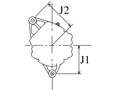 Côtes et dimensions de l'alternateur