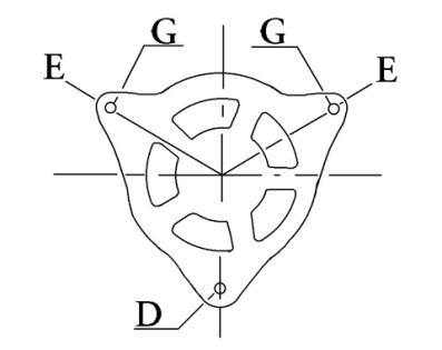 Côtes et dimensions de l'alternateur