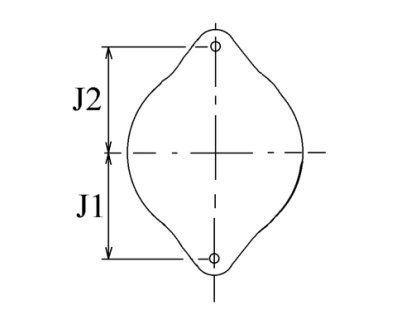 Côtes et dimensions de l'alternateur