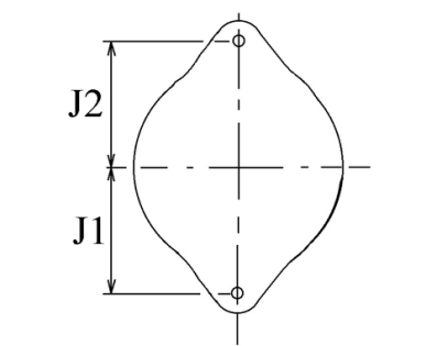 Côtes et dimensions de l'alternateur