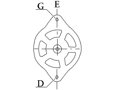 Côtes et dimensions de l'alternateur