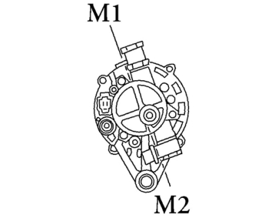 Côtes et dimensions de l'alternateur