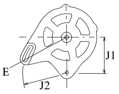 Côtes et dimensions de l'alternateur