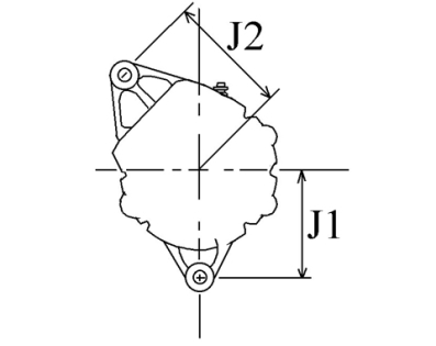 Côtes et dimensions de l'alternateur