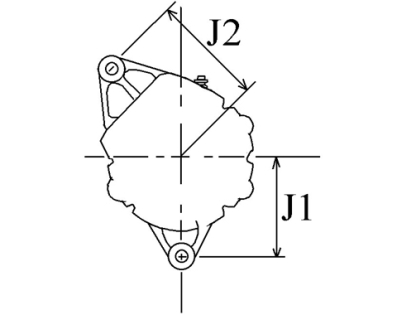 Côtes et dimensions de l'alternateur