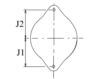 Côtes et dimensions de l'alternateur