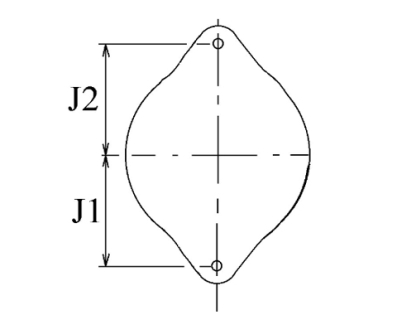 Côtes et dimensions de l'alternateur