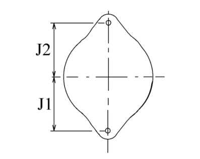 Côtes et dimensions de l'alternateur