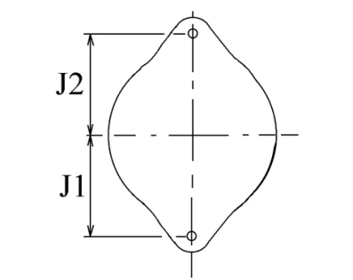 Côtes et dimensions de l'alternateur