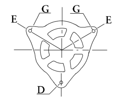 Côtes et dimensions de l'alternateur