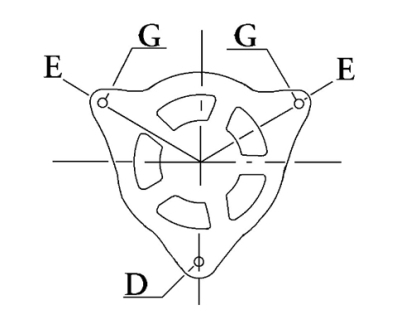 Côtes et dimensions de l'alternateur