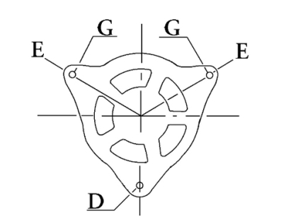 Côtes et dimensions de l'alternateur