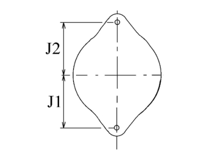 Côtes et dimensions de l'alternateur