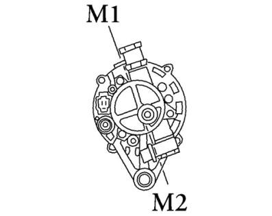 Côtes et dimensions de l'alternateur