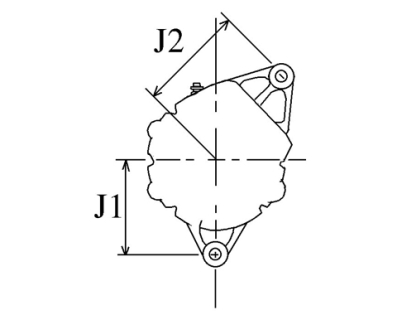 Côtes et dimensions de l'alternateur