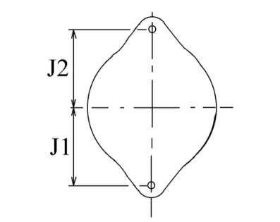 Côtes et dimensions de l'alternateur