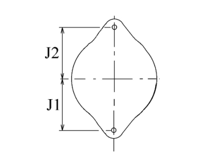 Côtes et dimensions de l'alternateur