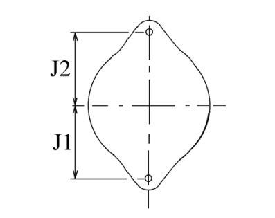 Côtes et dimensions de l'alternateur