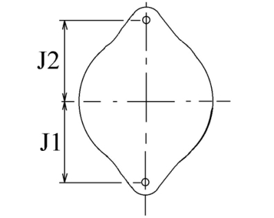 Côtes et dimensions de l'alternateur