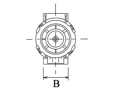 Côtes et dimensions de l'alternateur