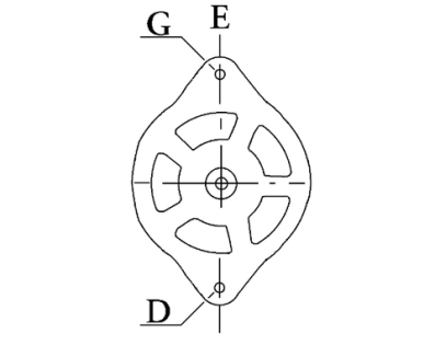 Côtes et dimensions de l'alternateur