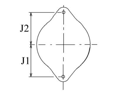 Côtes et dimensions de l'alternateur