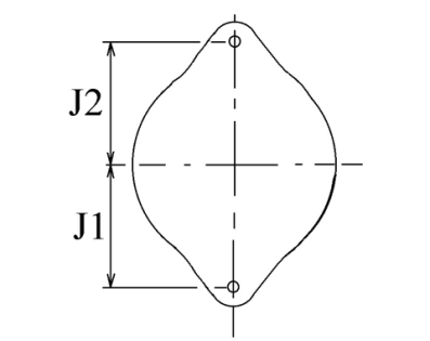 Côtes et dimensions de l'alternateur