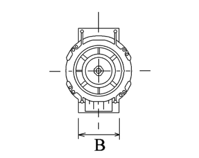Côtes et dimensions de l'alternateur