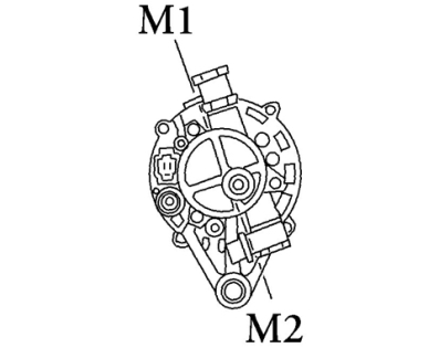 Côtes et dimensions de l'alternateur