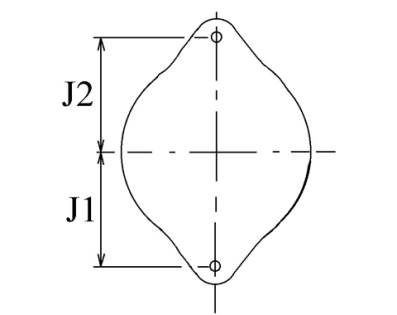 Côtes et dimensions de l'alternateur