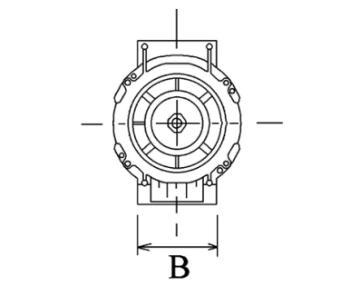Côtes et dimensions de l'alternateur