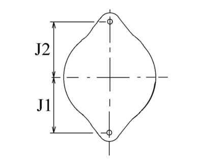 Côtes et dimensions de l'alternateur