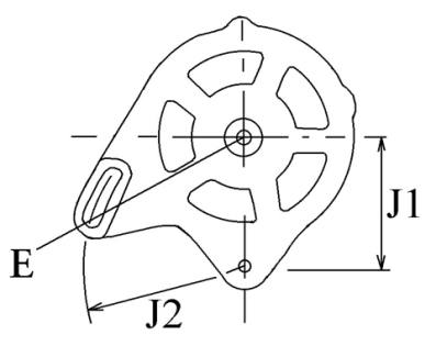 Côtes et dimensions de l'alternateur